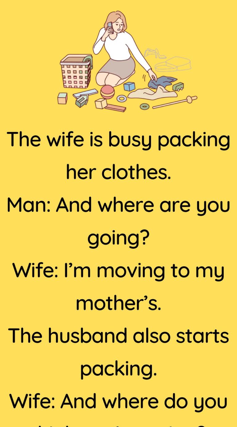 The wife is busy packing her clothes - Funny Jokes and Story - Humors