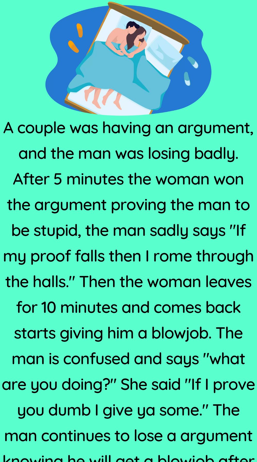 A couple was having an argument