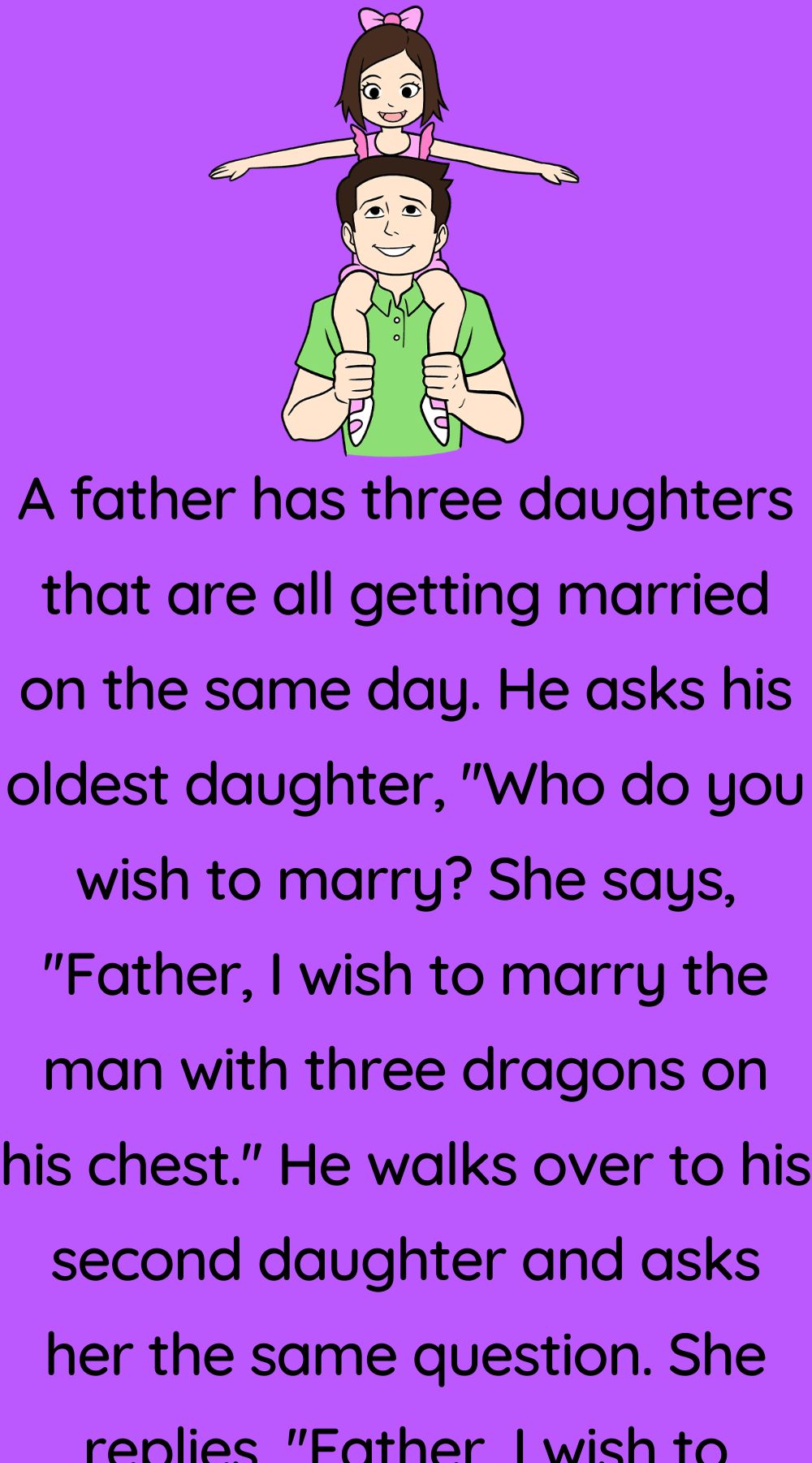 A father has three daughters