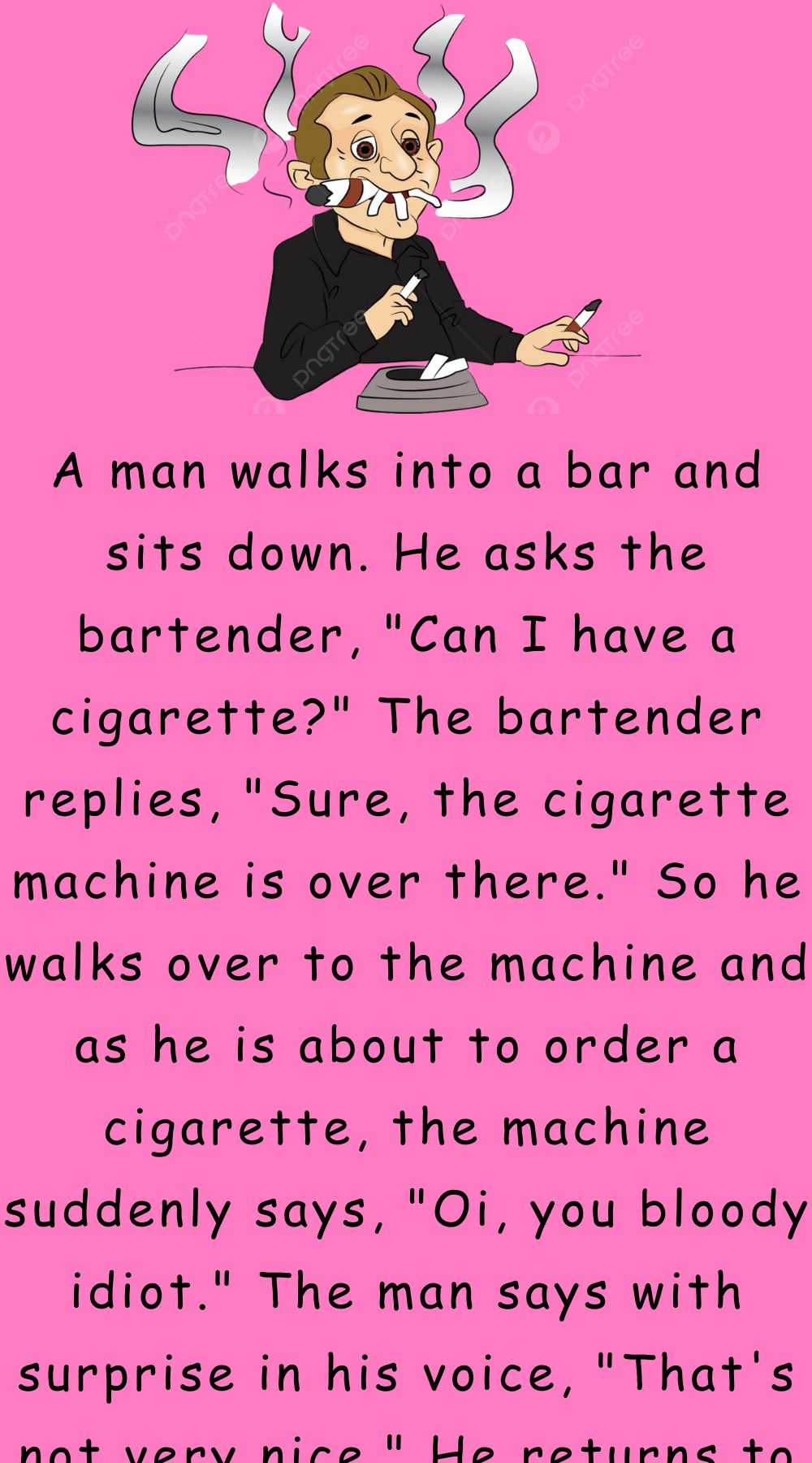 A man walks into a bar and sits down