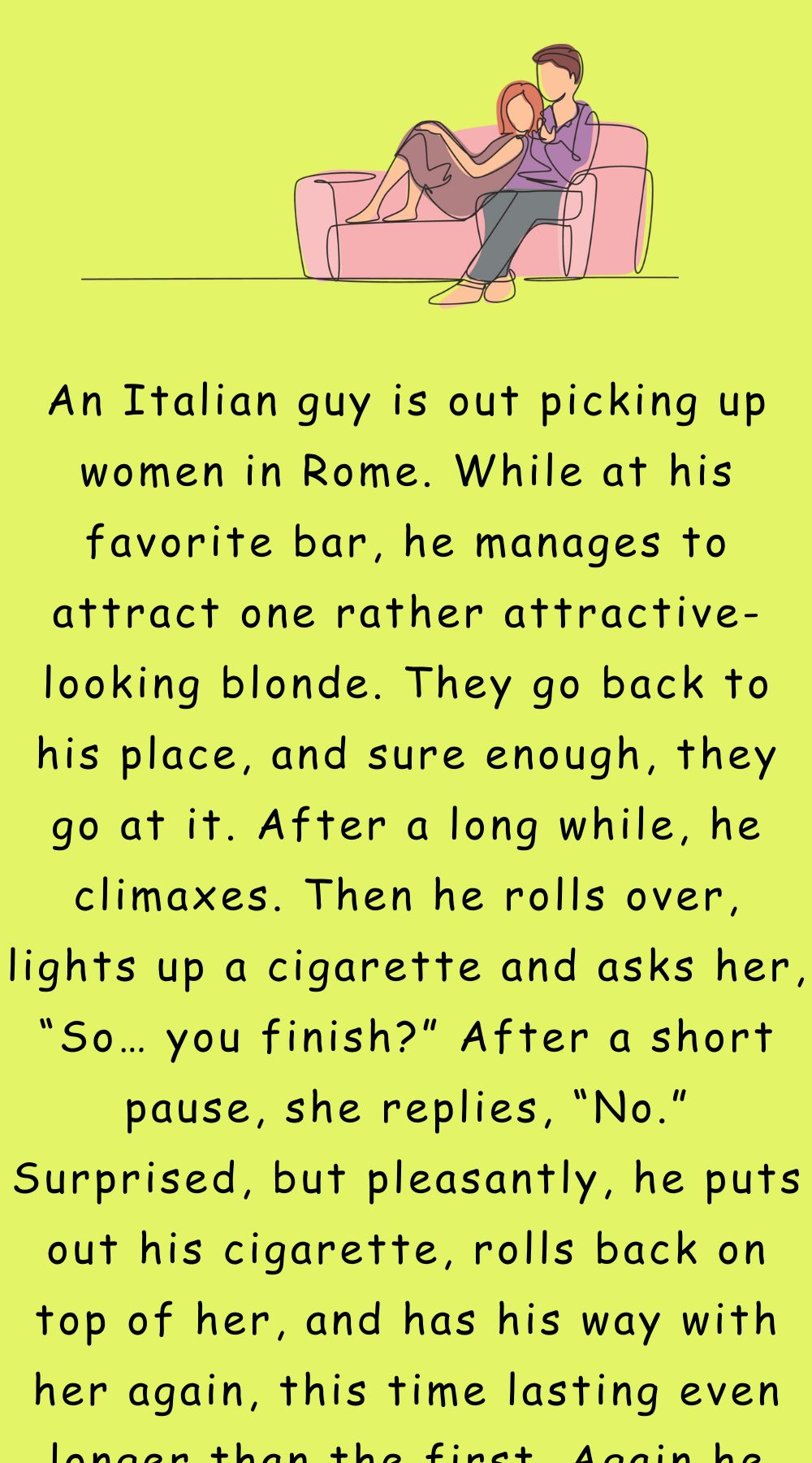 An Italian guy is out picking up women in Rome