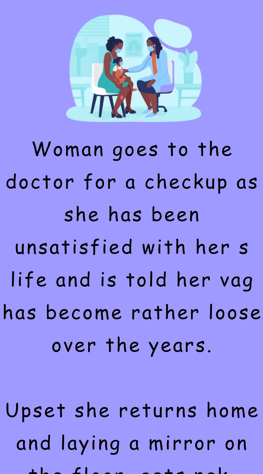 Woman goes to the doctor for a checkup
