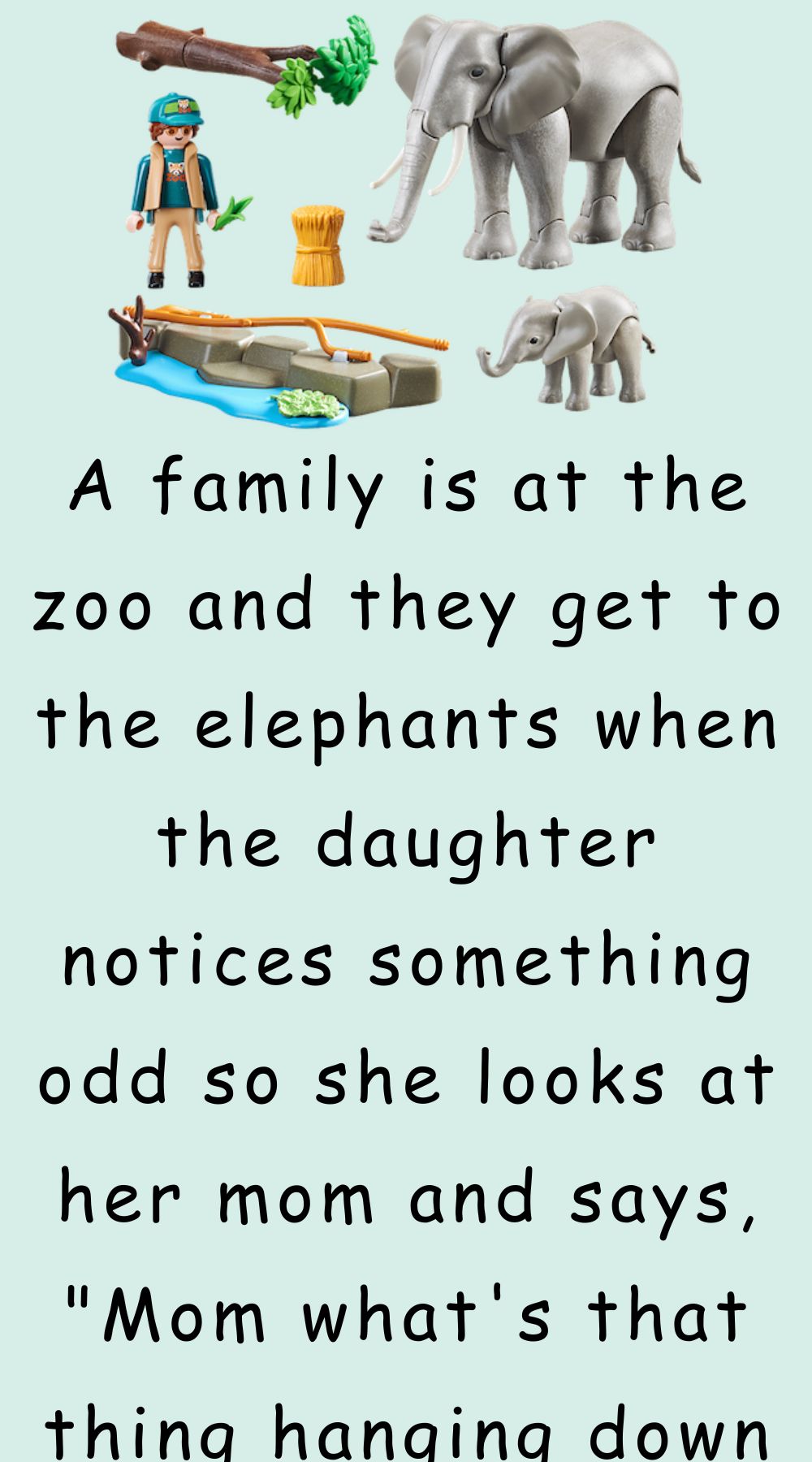 A family is at the zoo and they get to the elephants