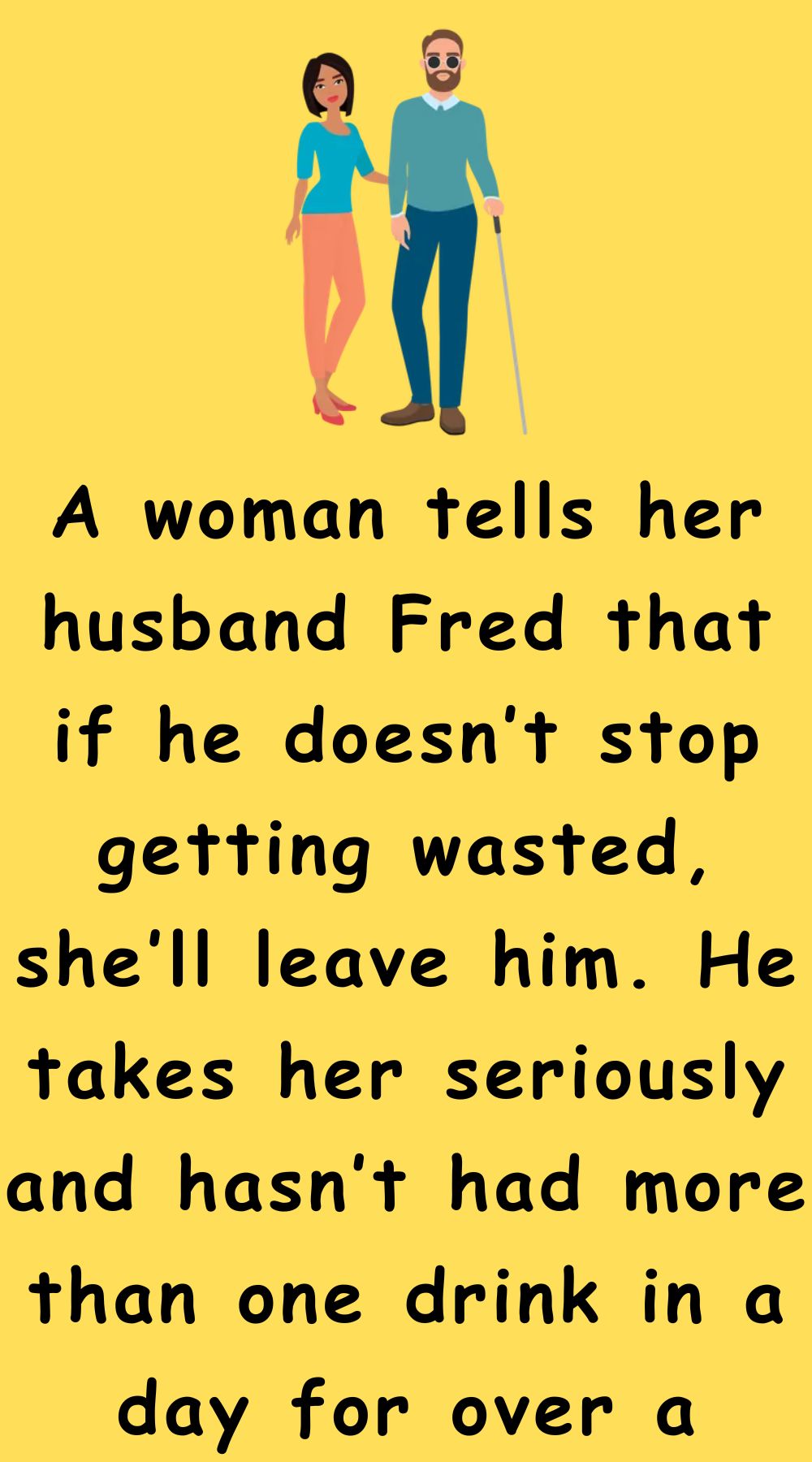 A woman tells her husband Fred