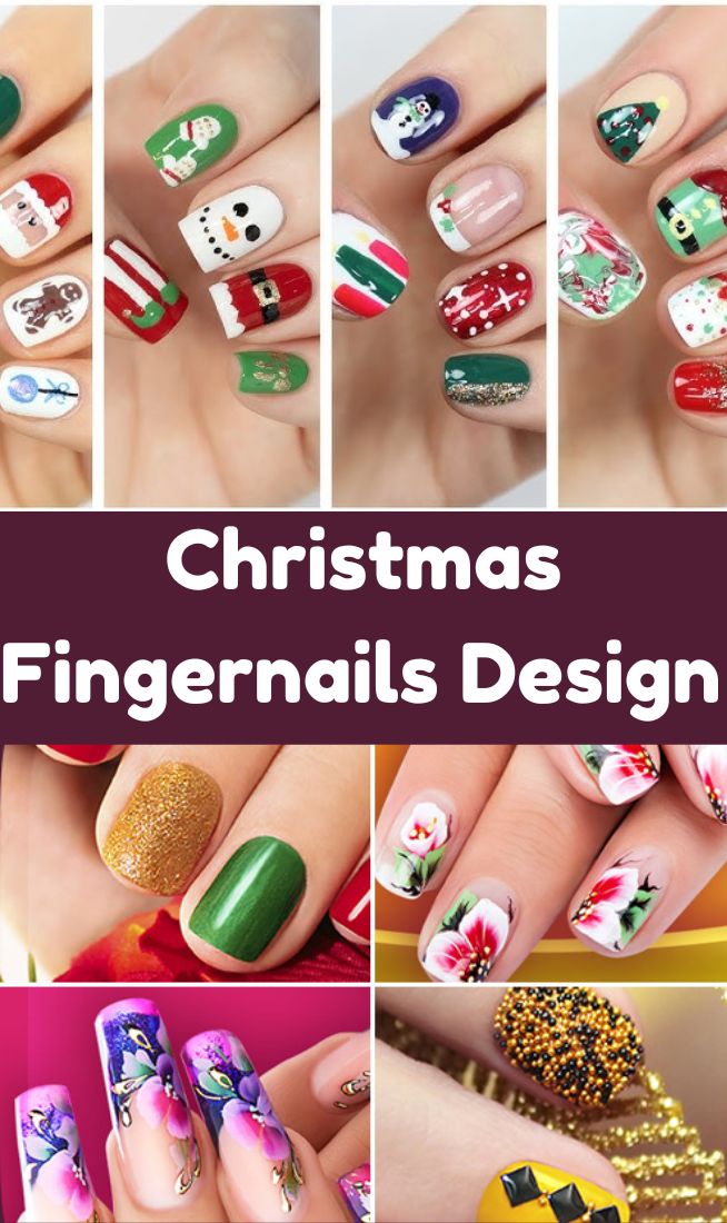 Christmas Fingernails Design