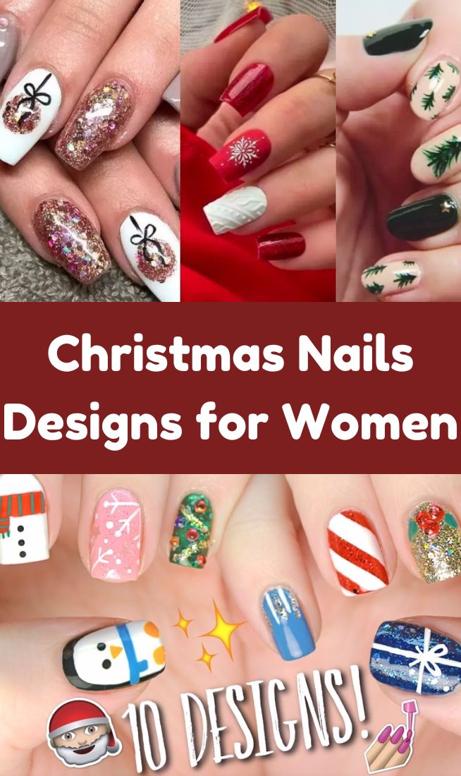 Christmas Nails Designs for Women,