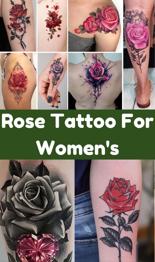 Rose Tattoo For Women's