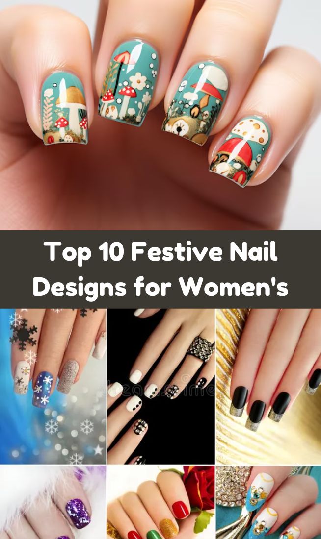 Top 10 Festive Nail Designs for Women's