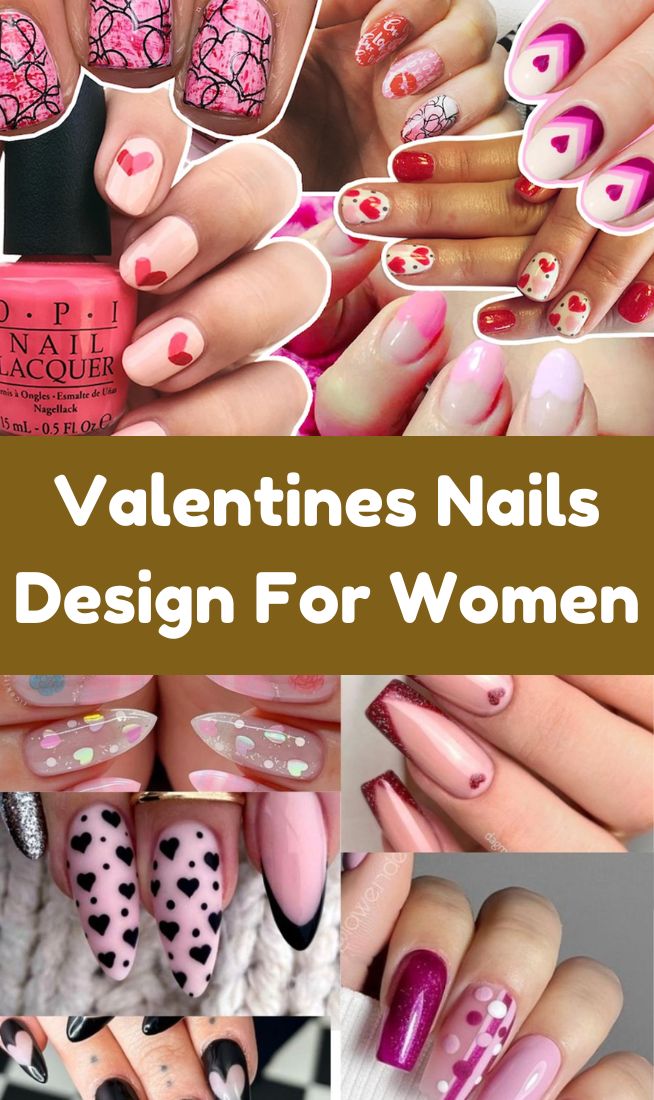 Valentines Nails Design For Women's