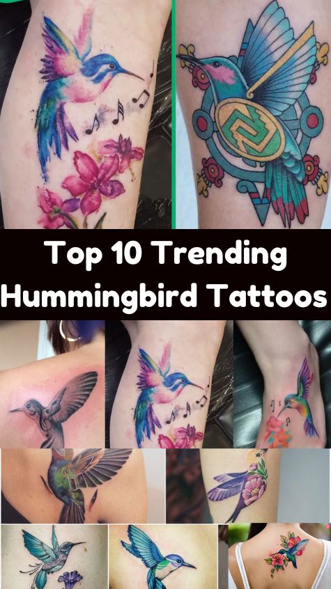 Top 10 Trending Hummingbird Tattoos