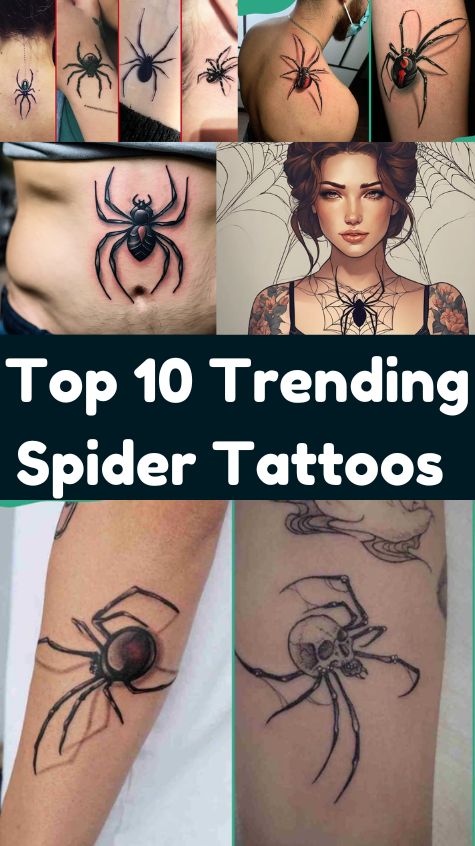 Top 10 Trending Spider Tattoos