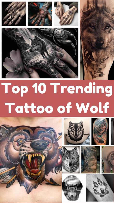 Top 10 Trending Tattoo of Wolf