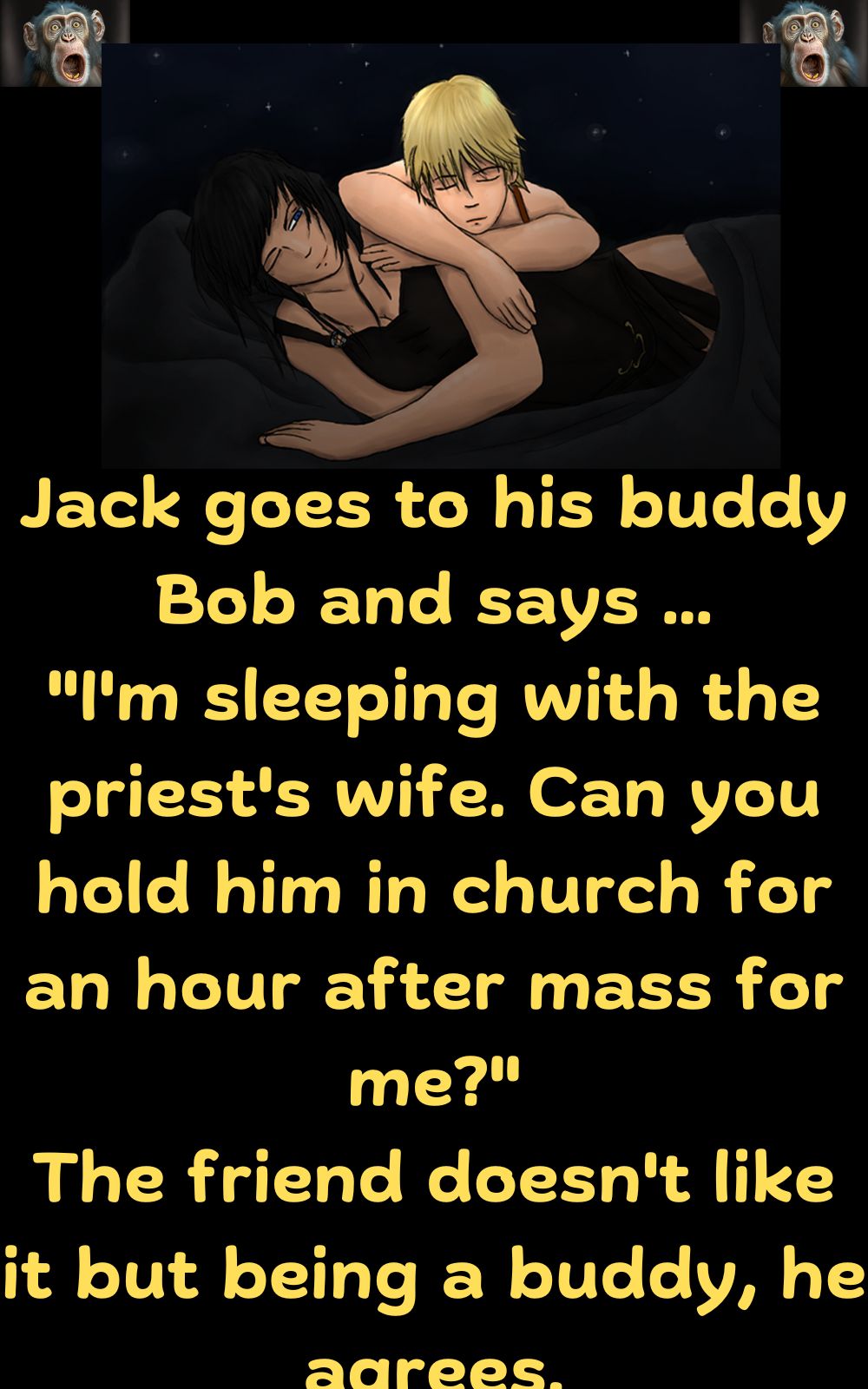 Man sleeping with the priest's wife