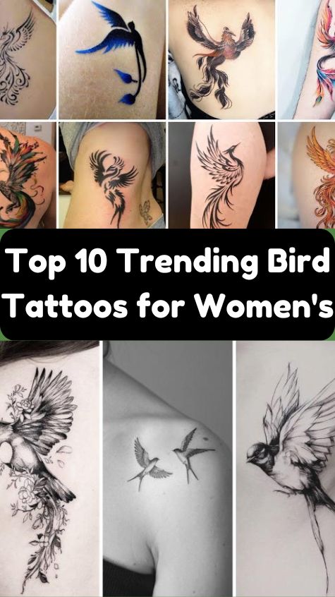 Top 10 Trending Bird Tattoos for Women's