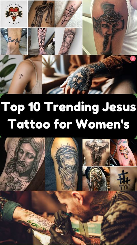 Top 10 Trending Jesus Tattoo for Women's