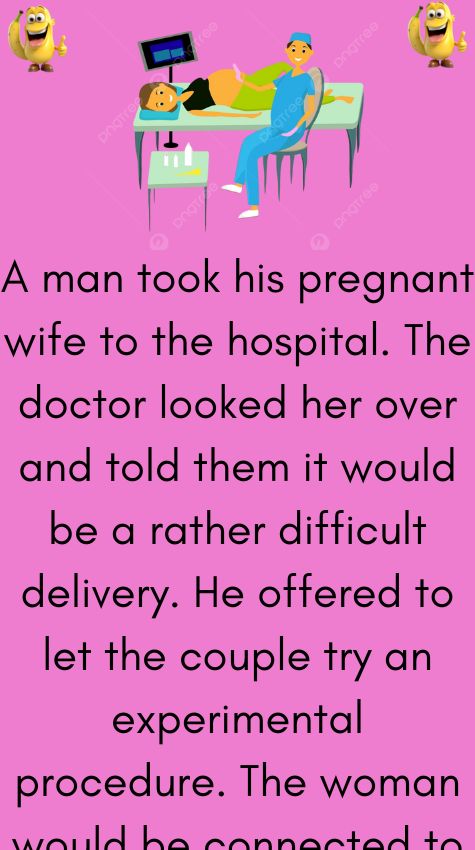 A man took his pregnant wife to the hospital