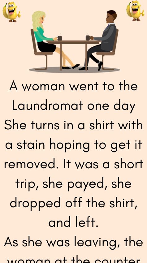 A woman went to the Laundromat