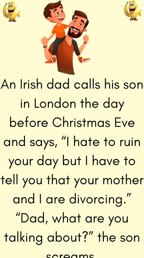 An Irish dad calls his son in London