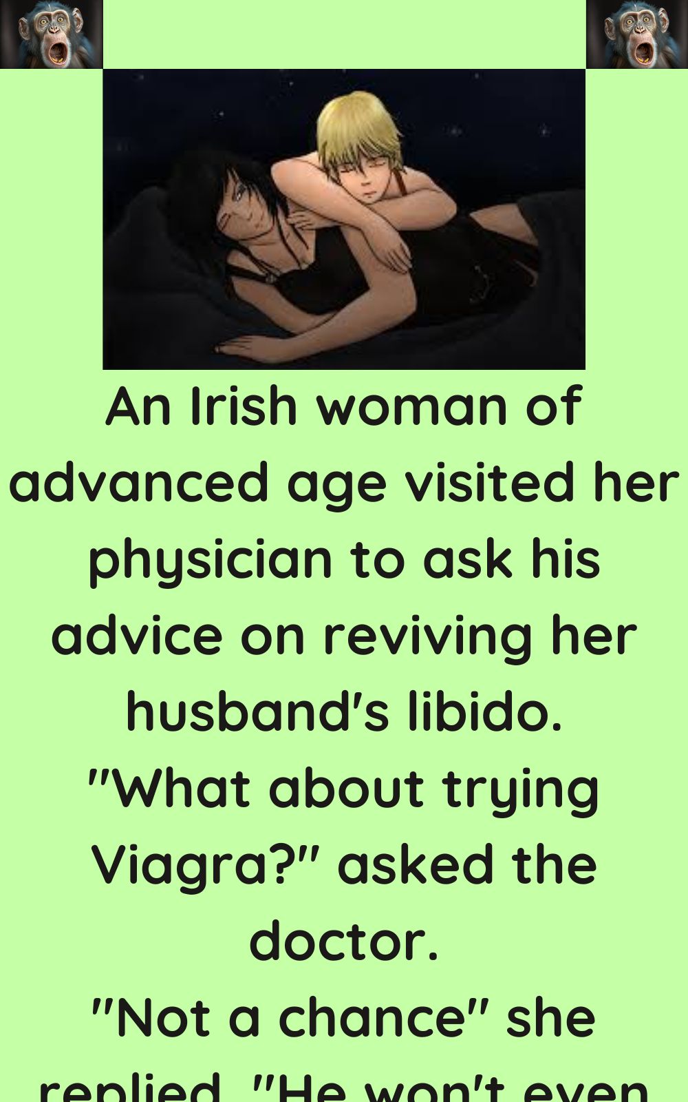 Give him an Irish Viagra