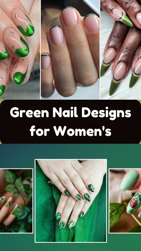 Green Nail Designs for Women's