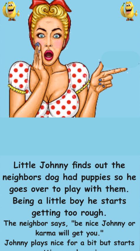 Little Johnny learns a lesson