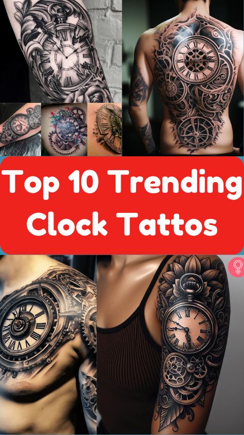 Top 10 Trending Clock Tattos