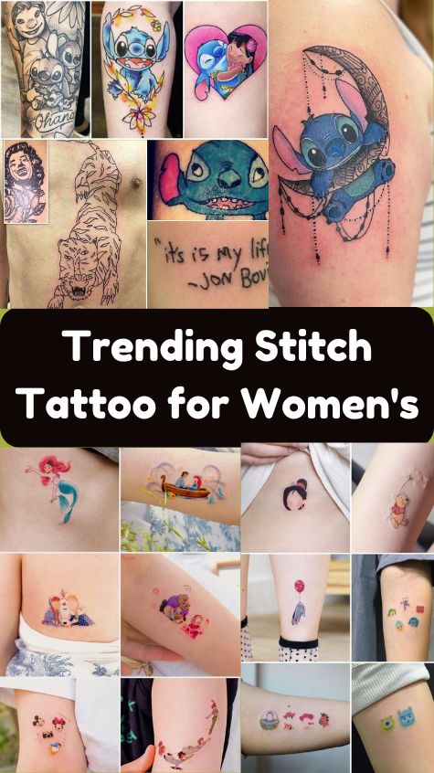 Trending Stitch Tattoo for Women's