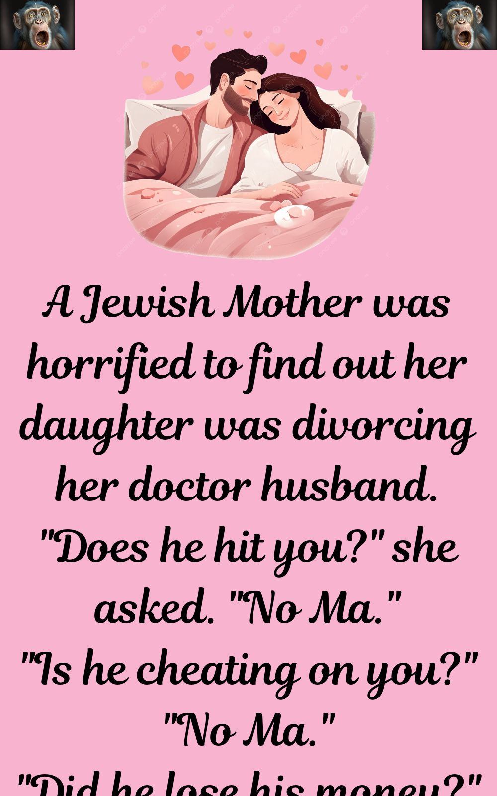 A Jewish Mother was horrified