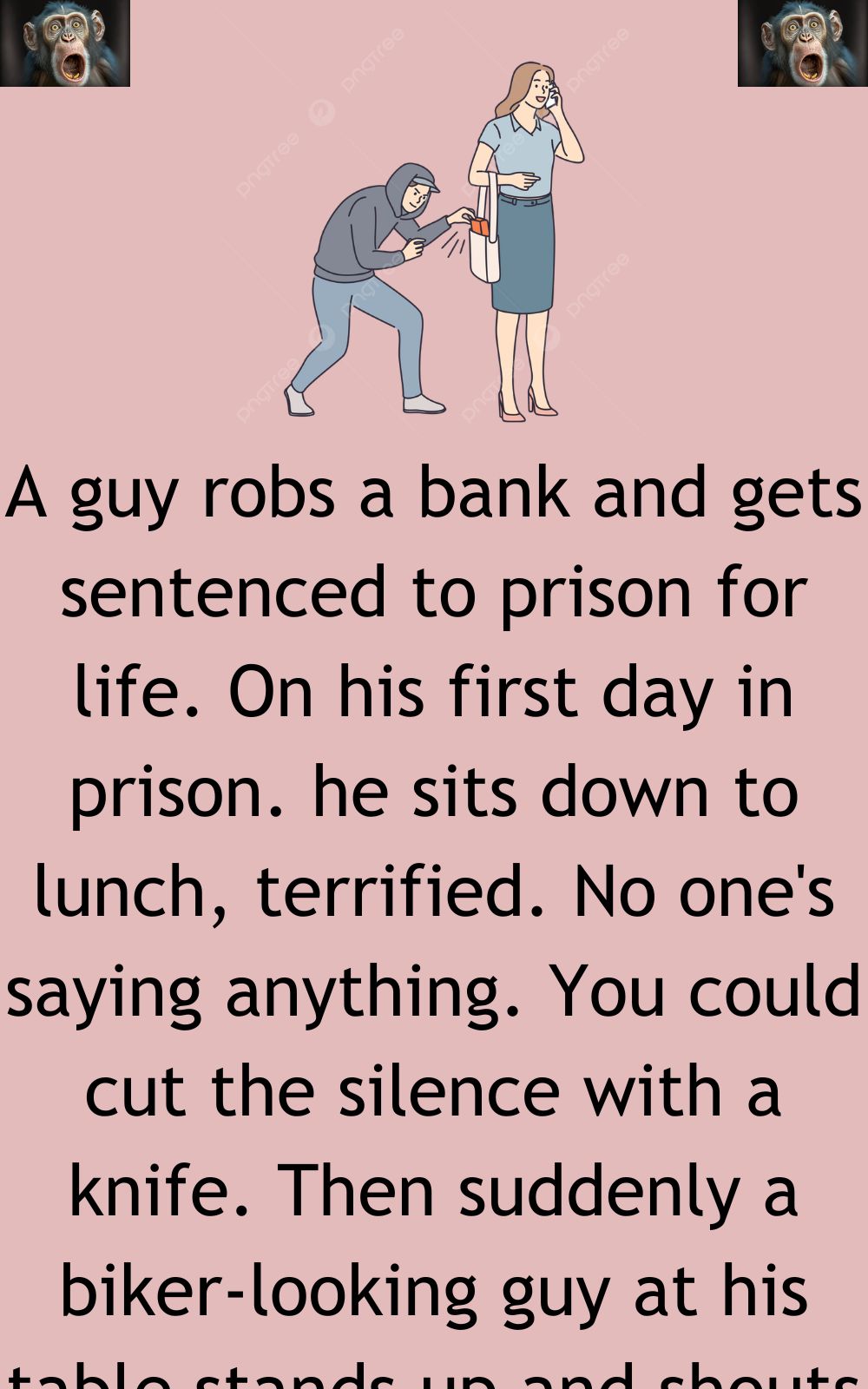 A guy robs a bank and gets sentenced