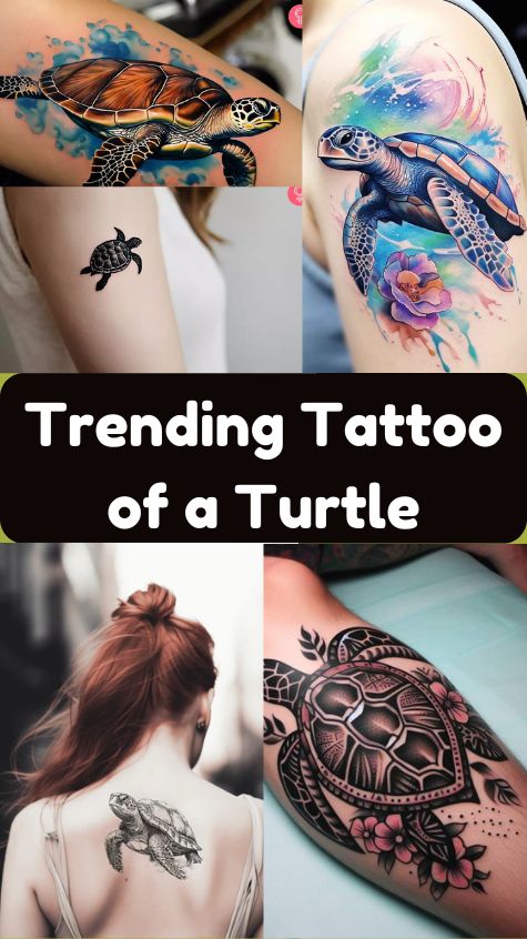 Trending Tattoo of a Turtle