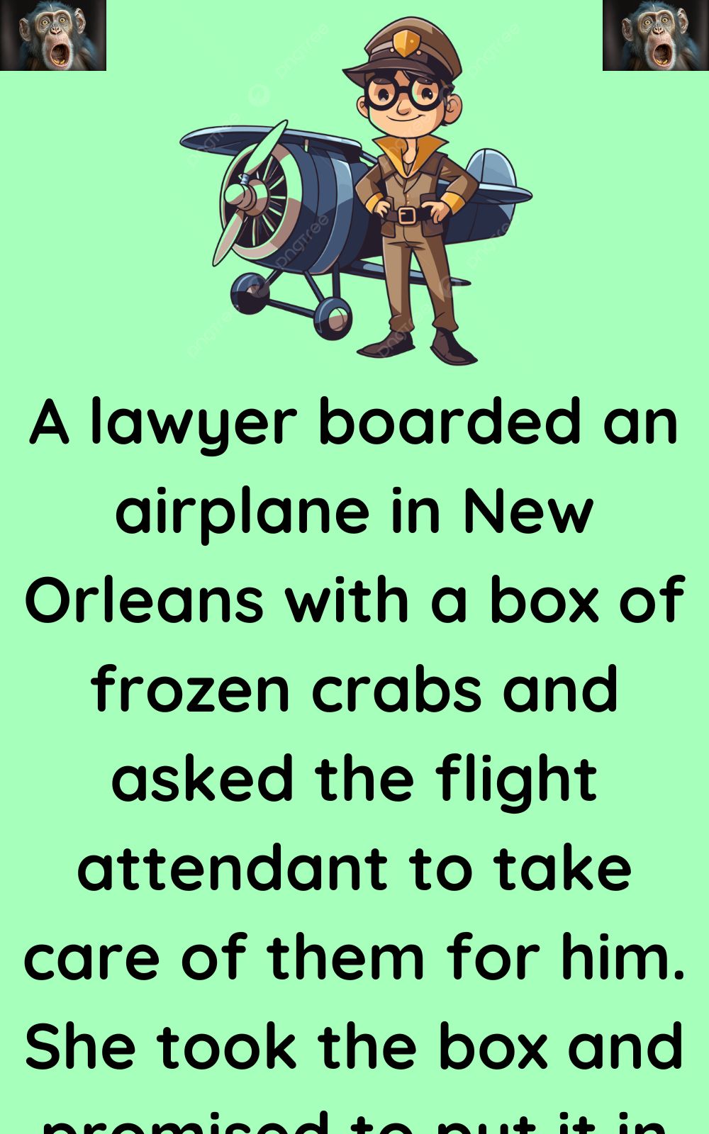 A lawyer boarded an airplane in New Orleans